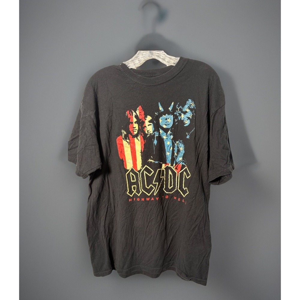 2017 Repro AC DC "HIGHWAY TO HELL" T-Shirt  Size XL YOUNG BON SCOTT (1019)